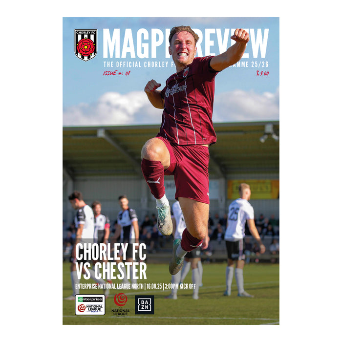 2025/26 #01 Chorley v Chester National League North 16.08.25 Printed Programme