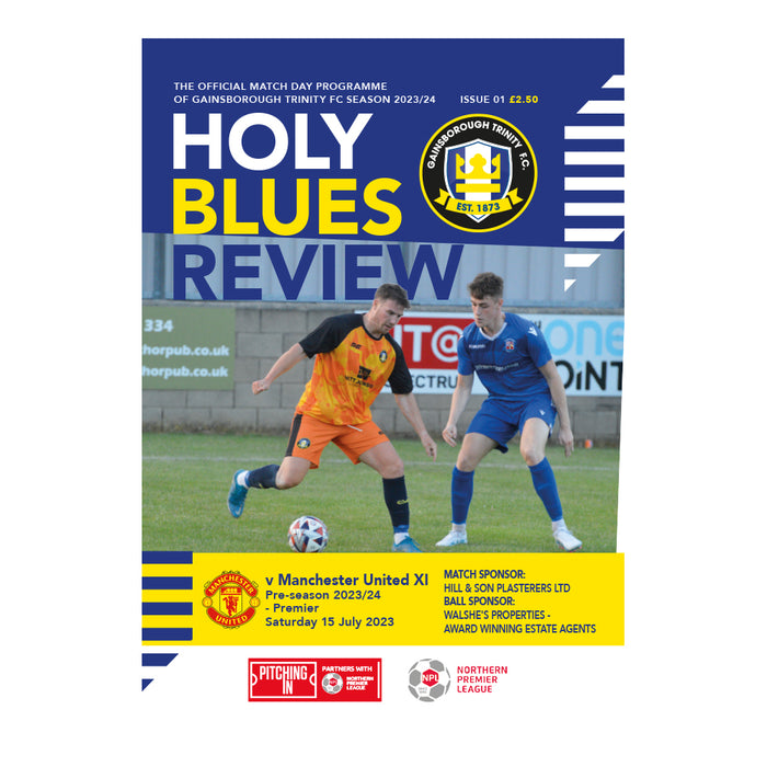 2022/23 #01 Gainsborough Trinity v Manchester United Preseason 15.07.23 Programme