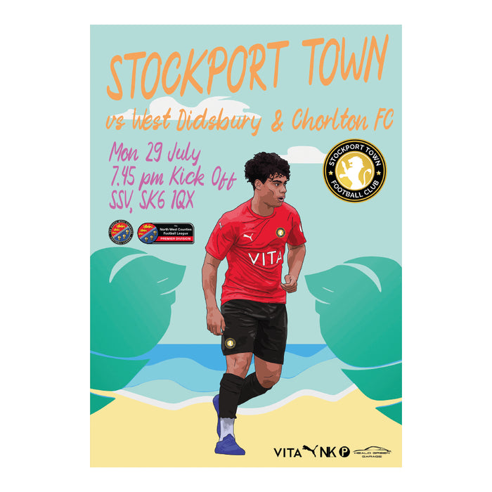 2024/25 #01 Stockport Town v West Didsbury & Chorlton NWCFL 29.07.24 Printed Programme