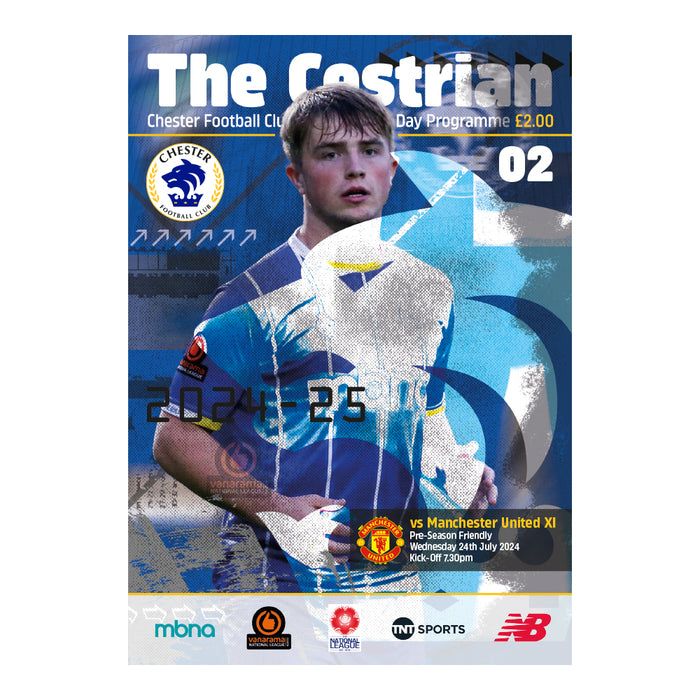 2024/25 #02 Digital Chester v Manchester United XI 24.07.24 Pre-Season Digital Programme
