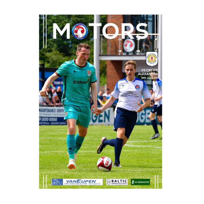 2023/24 #02 Vauxhall Motors v Crewe Alexandra Pre-season 18.07.23 Programme