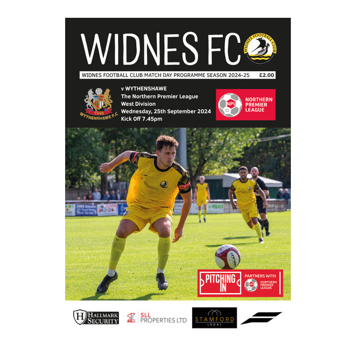 2024/25 #04 Widnes v Wythenshawe NPL West 25.09.24 Printed Programme