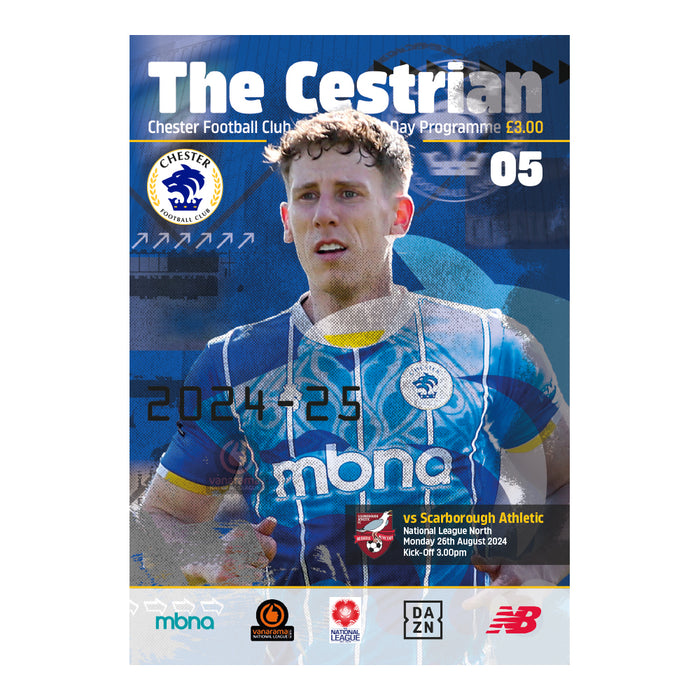 2024/25 #05 Chester v Scarborough AThletic 26.08.24 National League North Printed Programme
