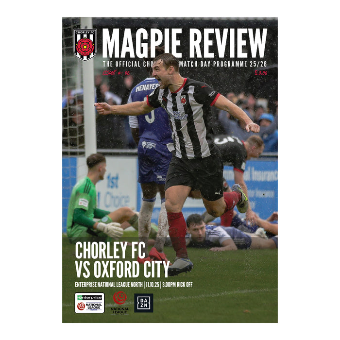 2025/26 #06 Chorley v Oxford City National League North 11.10.25 Printed Programme