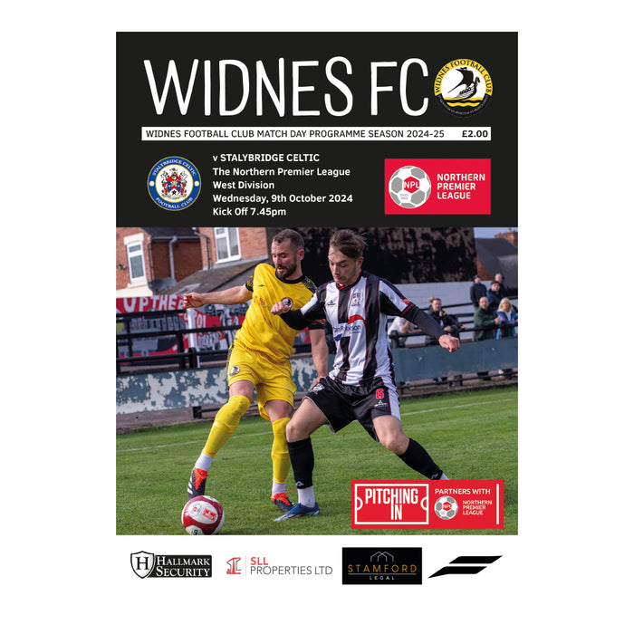 2024/25 #06 Widnes v Stalybridge Celtic NPL West 09.10.24 Printed Programme