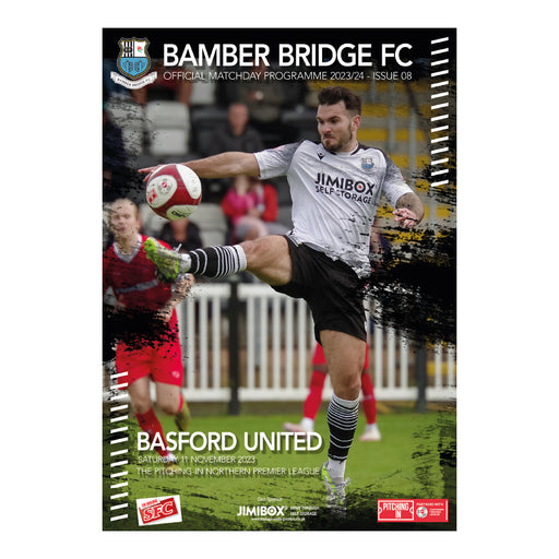2023/24 #08 Bamber Bridge v Basford United NPL 11.11.23 Programme