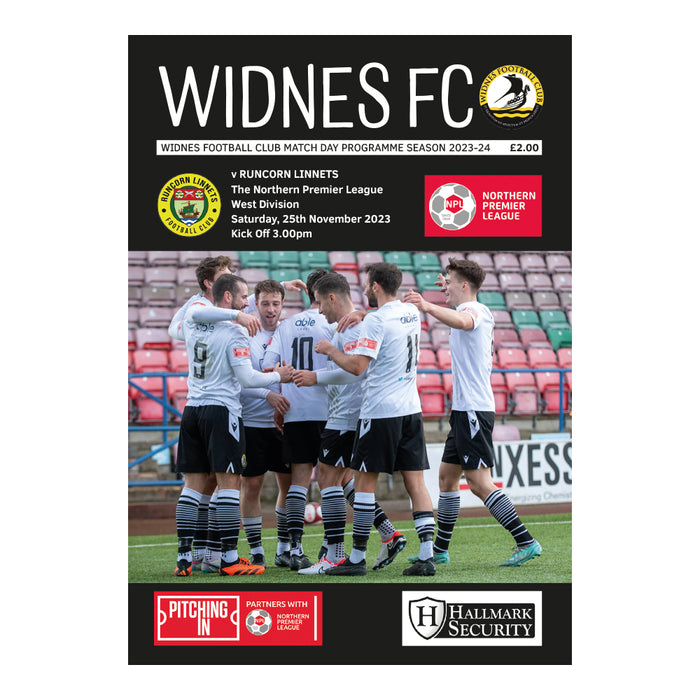 2023/24 #12 Widnes v Runcorn Linnets NPL 25.11.23 Printed Programme