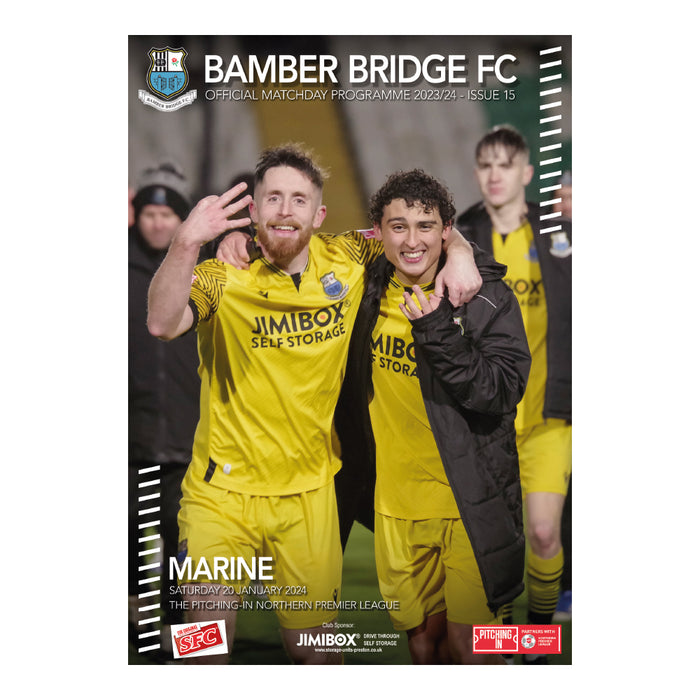 2023/24 #15 Bamber Bridge v Marine NPL 20.01.24 Programme