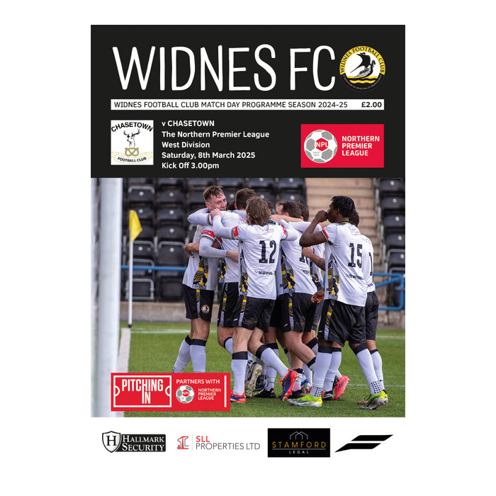2024/25 #18 Widnes v Chasetown NPL West 08.03.25 Printed Programme