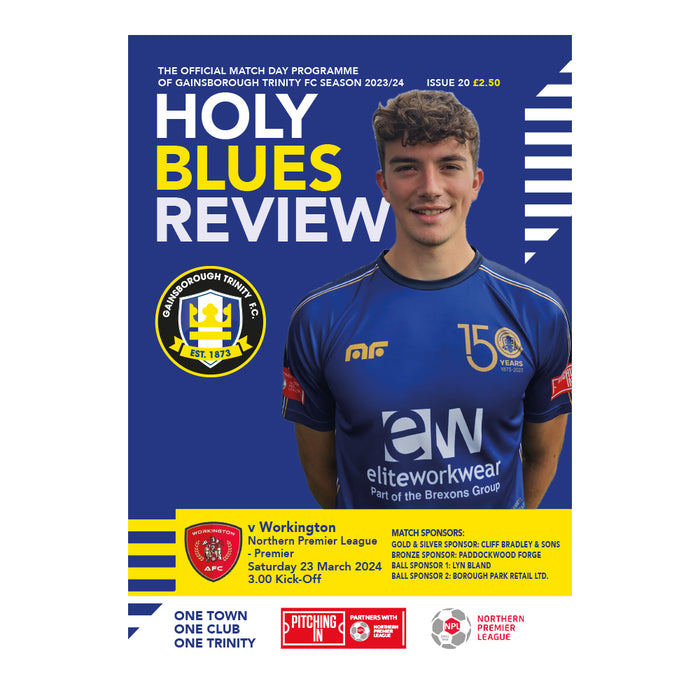 2023/24 #20 Gainsborough Trinity v Workington NPL 23.03.24 Programme