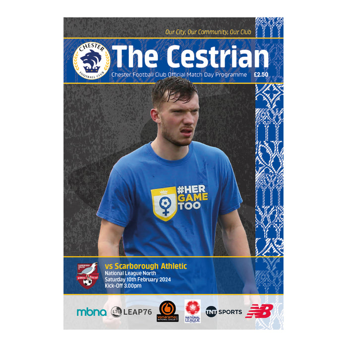 2023/24 #21 Digital Chester v Scraborugh Athletic 10.02.24 National League North Digital Programme