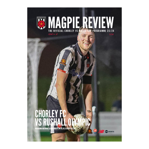 2023/24 #21 Chorley v Rushall Olympic National League North 02.03.24 Printed Programme