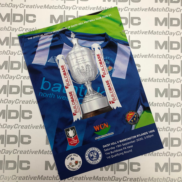 Daidy Hill v Warrington Rylamds Programme