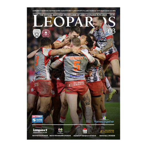 2023 #03 Leigh Leopards v Wigan Warriors 30.03.23 Betfred Super League Rugby Printed Programme
