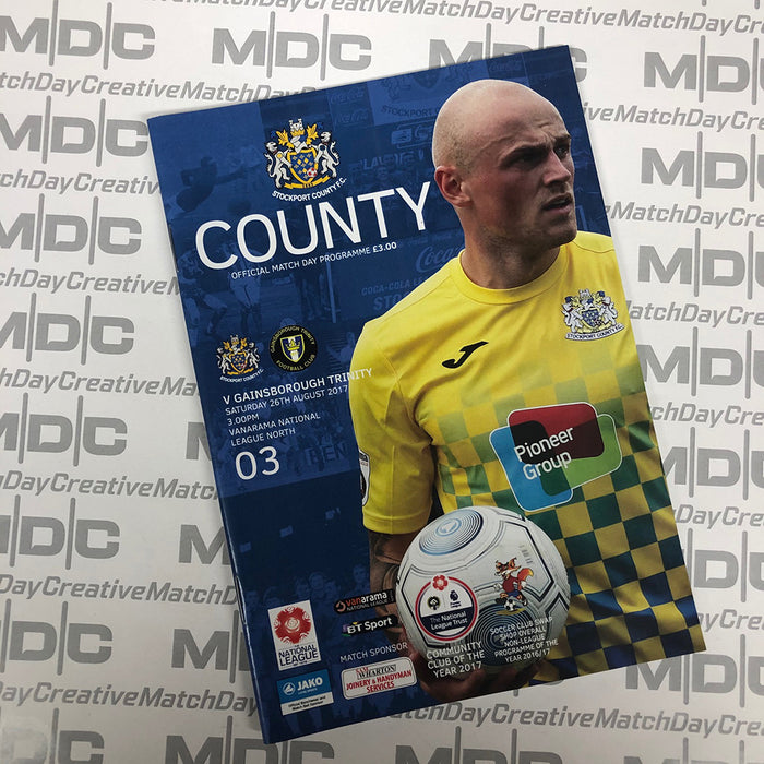 Stockport County v Gainsborough Trinity Programme