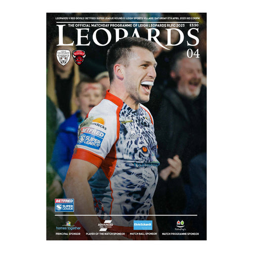 2023 #04 Leigh Leopards v Salford Red Devils 08.04.23 Betfred Super League Rugby Printed Programme