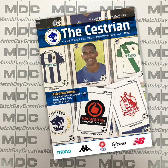 2020/21 #06 Chester v Alfreton Town National League North 01.12.20 Printed Programme