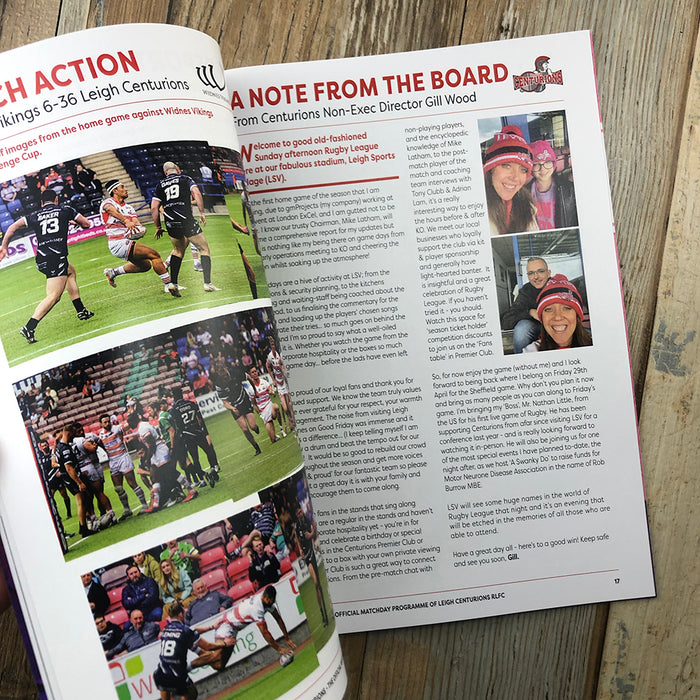 2022 #06 Leigh Centurions v London Broncos 24.04.22 Betfred Championship Rugby League Printed Programme