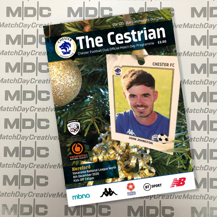 2020/21 #07 Chester v Hereford National League North 08.12.20 Printed Programme