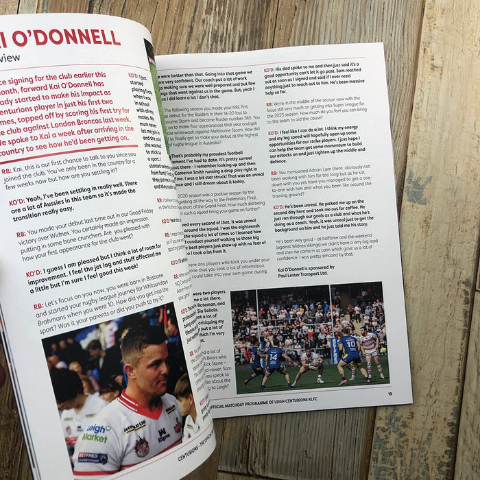 2022 #07 Leigh Centurions v Sheffield Eagles 29.04.22 Betfred Championship Rugby League Printed Programme