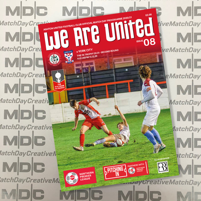 2020/21 #08 Ashton United v York City FA Trophy 15.12.20 Programme