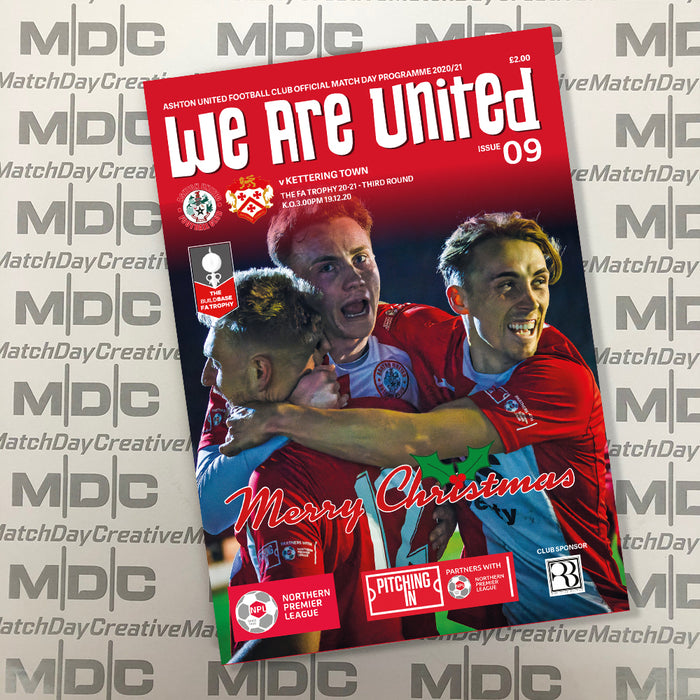 2020/21 #09 Ashton United v Kettering Town FA Trophy 19.12.20 Programme