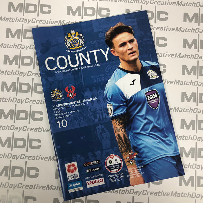 Stockport County v Kidderminster Harriers Programme