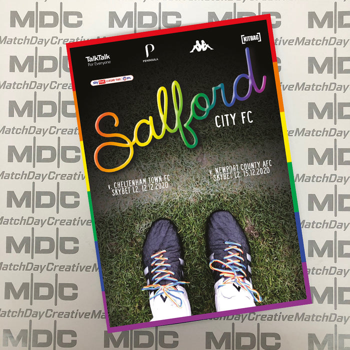 2020/21 #12 Salford City v Cheltenham Town SkyBet League 2 12.12.20 / v Newport County 15.12.20 Programme