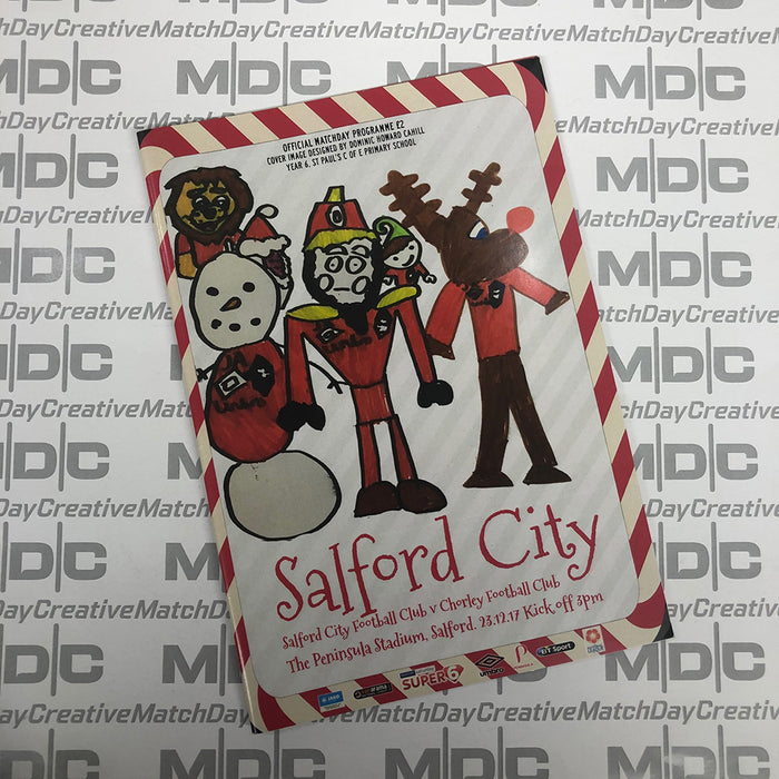2017/18 #13 Salford City v Chorley National League North 23.12.17 Programme
