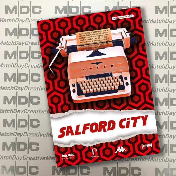 2020/21 #14 Salford City v Harrogate Town SkyBet League 2 22.01.21 Programme