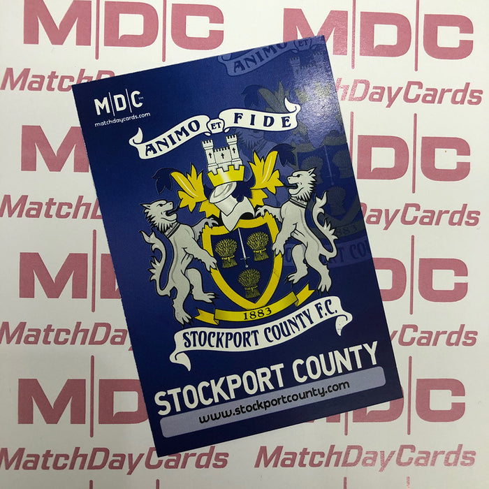 Stockport County Crest Trading Card