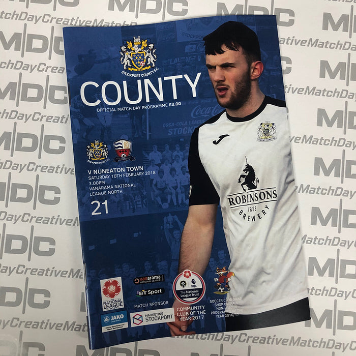 Stockport County v Nuneaton Town Programme