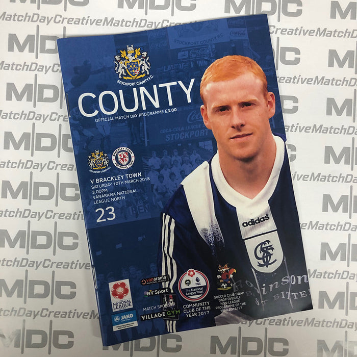 Stockport County v Brackley Town Programme