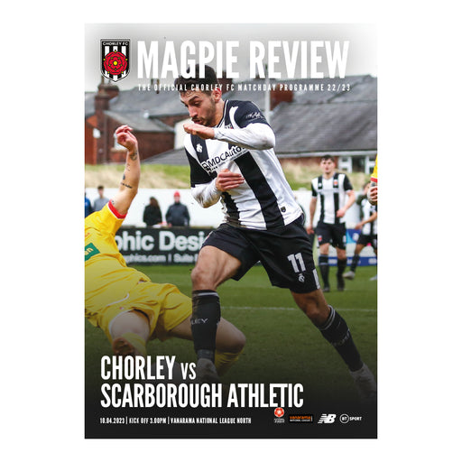 2022/23 #24 Chorley v Scarborough Athletic National League North 10.04.23 Printed Programme