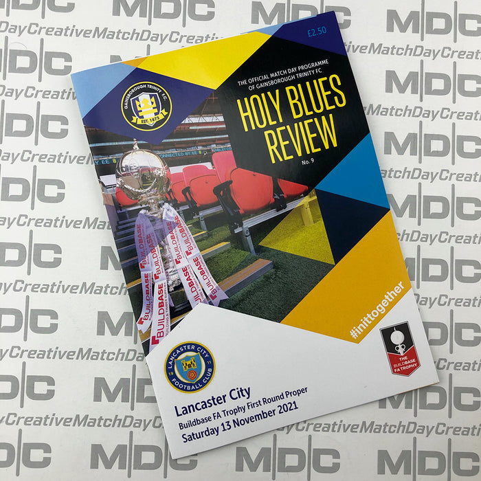 2021/22 #09 Gainsborough Trinity v Lancaster City NPL 13.11.21 Programme