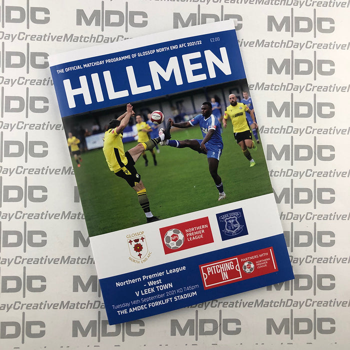 2021/22 #07 Glossop North End v Leek Town NPL 14.09.21 Programme
