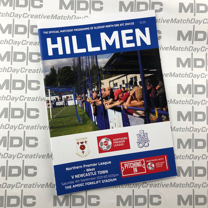 2021/22 #05 Glossop North End v Newcastle Town NPL 04.09.21 Programme