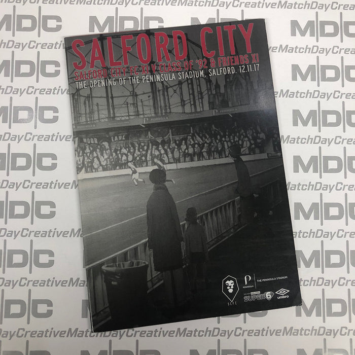 2017/18 Salford City v Class of 92 Stadium Opening 12.11.17 Programme
