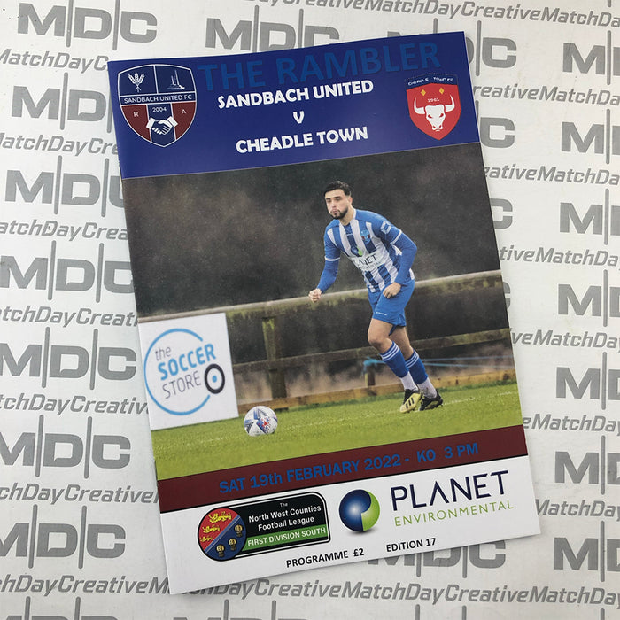 2021/22 #19 Cheadle Town v St Martins NWCFL 12.02.22 Programme