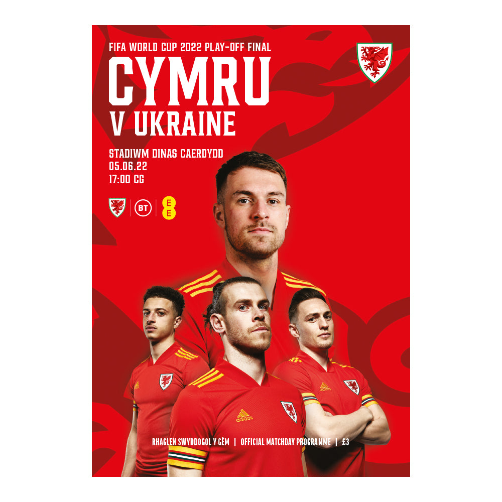 Cymru (Wales) v Ukraine Digital PDF Programme 5th June 2022