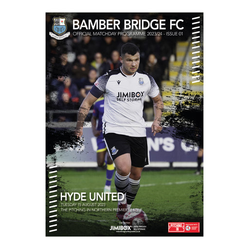 2023/24 #01 Bamber Bridge v Hyde United NPL 15.08.23 Programme