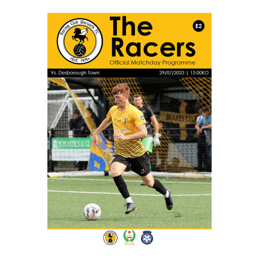 Racing Club Warwick Football Club Programmes — MatchDayCreative