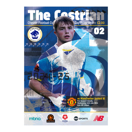 2024/25 #02 Digital Chester v Manchester United XI 24.07.24 Pre-Season Digital Programme