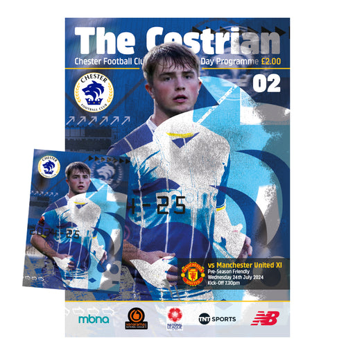 2024/25 #02 Chester v Manchester United XI 24.07.24 Pre-Season Printed Programme