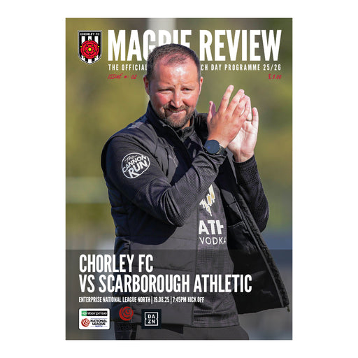 2025/26 #02 Chorley v Scarborough Athletic National League North 19.08.25 Printed Programme