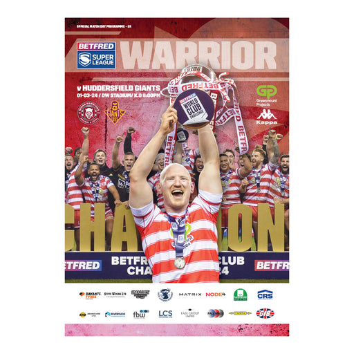 2024 #02 Wigan Warriors v Huddersfield Giant Betfred Super League 01.03.24 Digital Programme