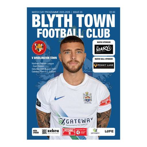 2025/26 03 Blyth Town v Bridlington Town 23.08.25 Northern Premier East Digital Programme
