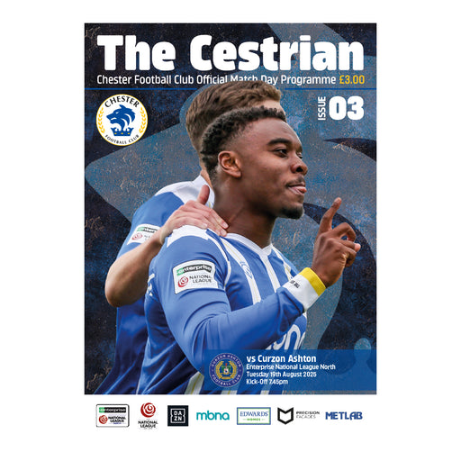 2025/26 #03 Chester v Curzon Ashton 19.08.25 National League North Printed Programme