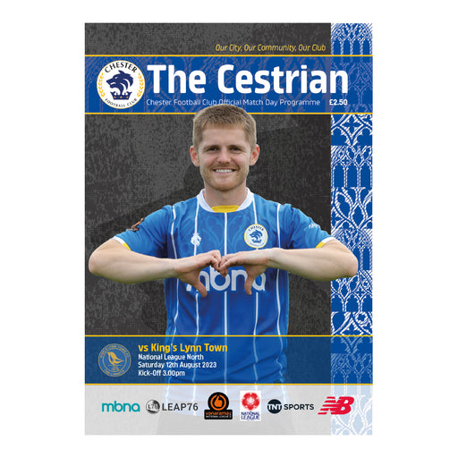 2023/24 #01 Chester v King's Lynn Town National League North 12.08.23 Printed Programme