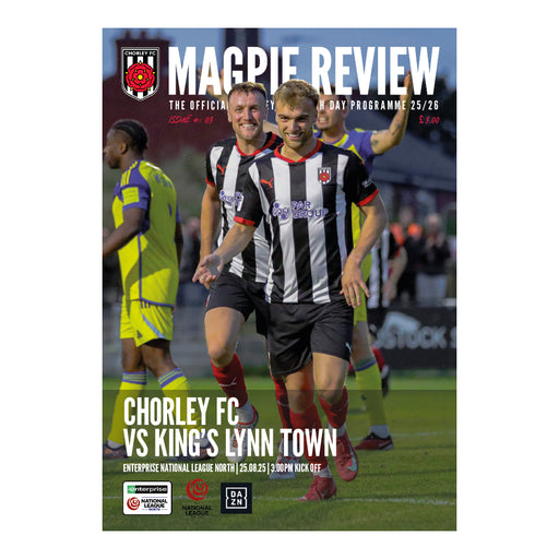 2025/26 #03 Chorley v King's Lynn Town National League North 25.08.25 Printed Programme